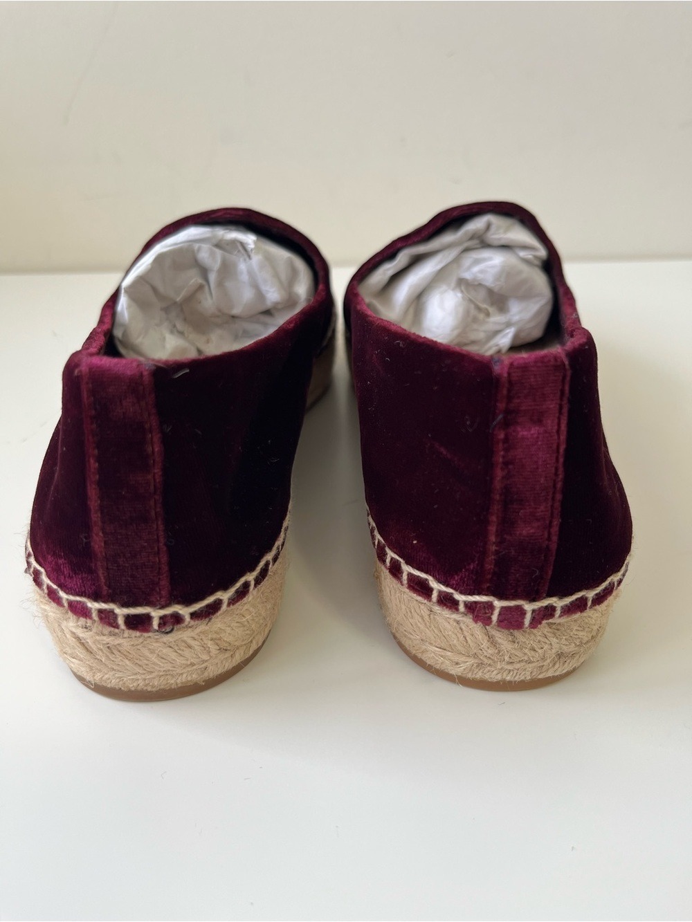 TORY BURCH VELVET PLATFORM ESPADRILLE SIZE 10.5 - Picture 2 of 8